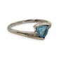 NZGD | 10ct White Gold MICHAEL HILL Celestial Blueflare Ring Size O
