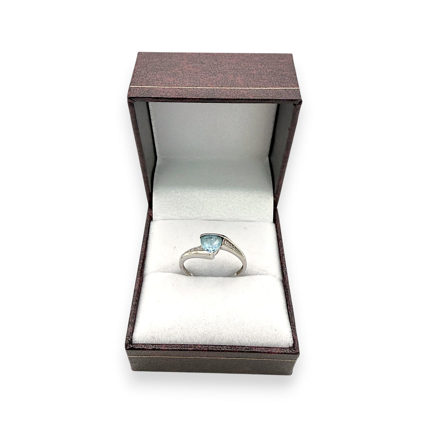 NZGD | 10ct White Gold MICHAEL HILL Celestial Blueflare Ring Size O