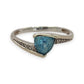 NZGD | 10ct White Gold MICHAEL HILL Celestial Blueflare Ring Size O