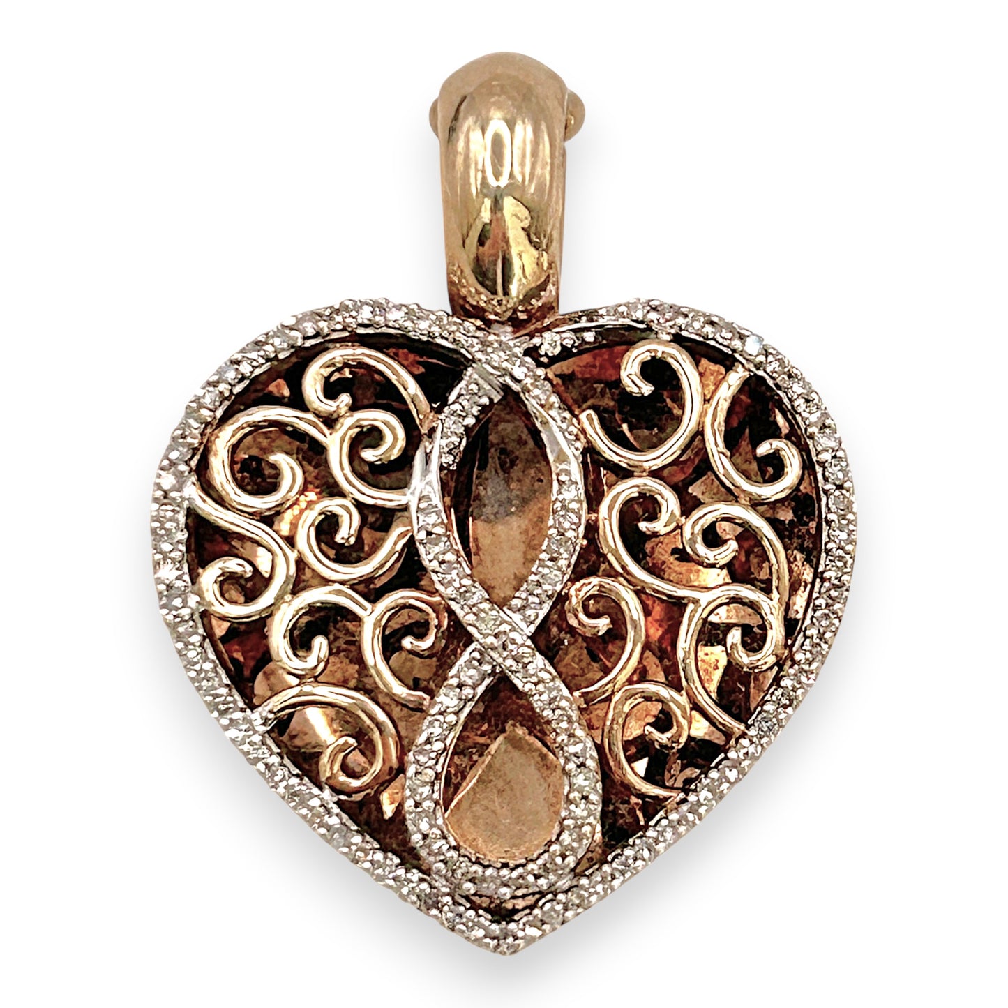 NZGD | 10ct Gold Infinity Embrace Heart Pendant