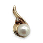NZGD | 14ct Gold Lustrous Pearl Diamond Pendant