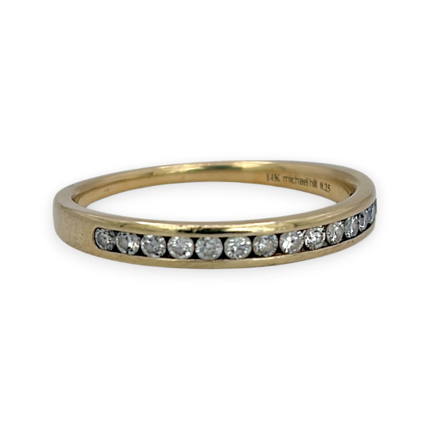 NZGD | 14ct Gold Michael Hill Classic Eternity Band Ring Size O 1/2