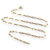 NZGD | 18ct Gold Aureate Paperclip Line Chain 50cm
