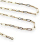 NZGD | 18ct Gold Aureate Paperclip Line Chain 50cm
