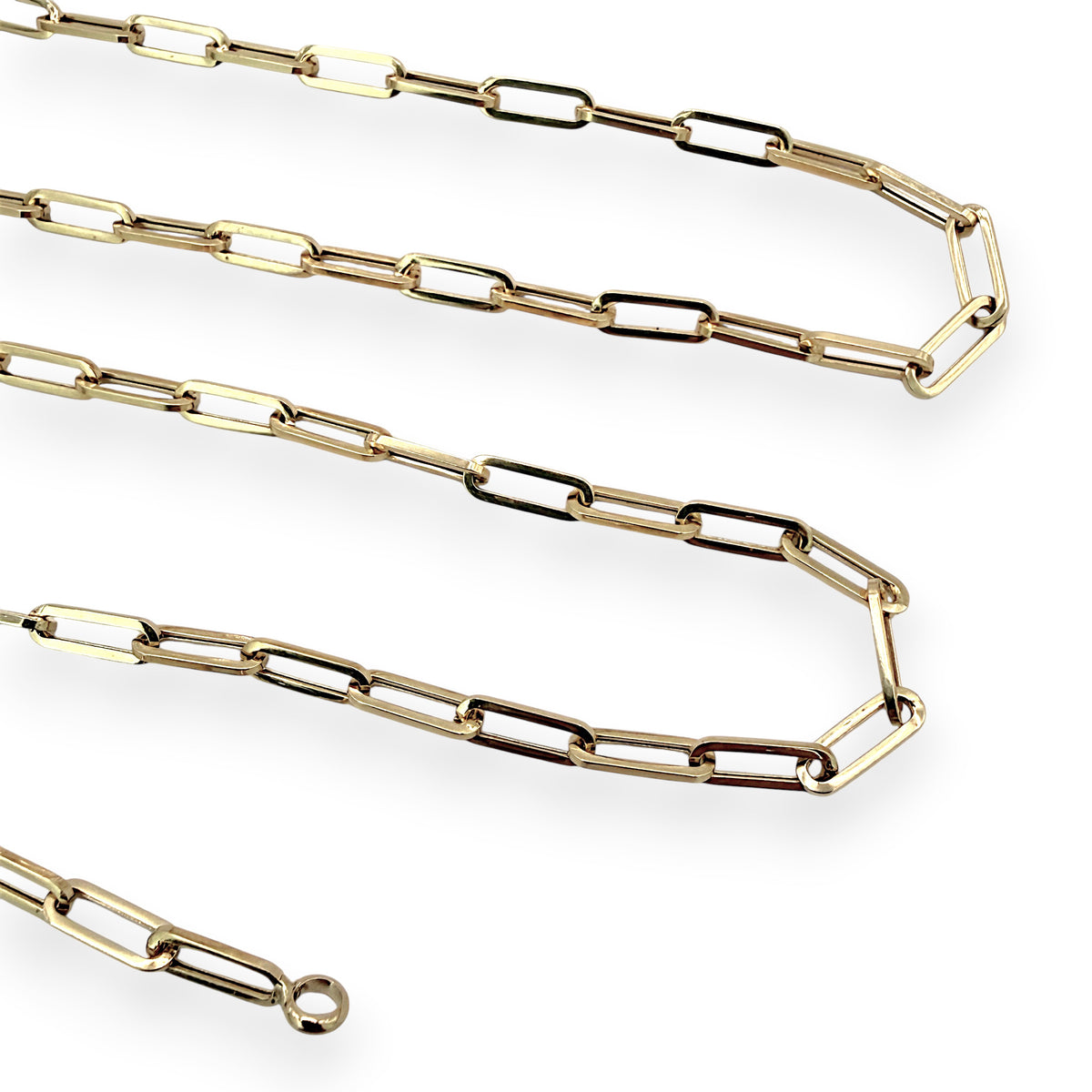 NZGD | 18ct Gold Aureate Paperclip Line Chain 50cm