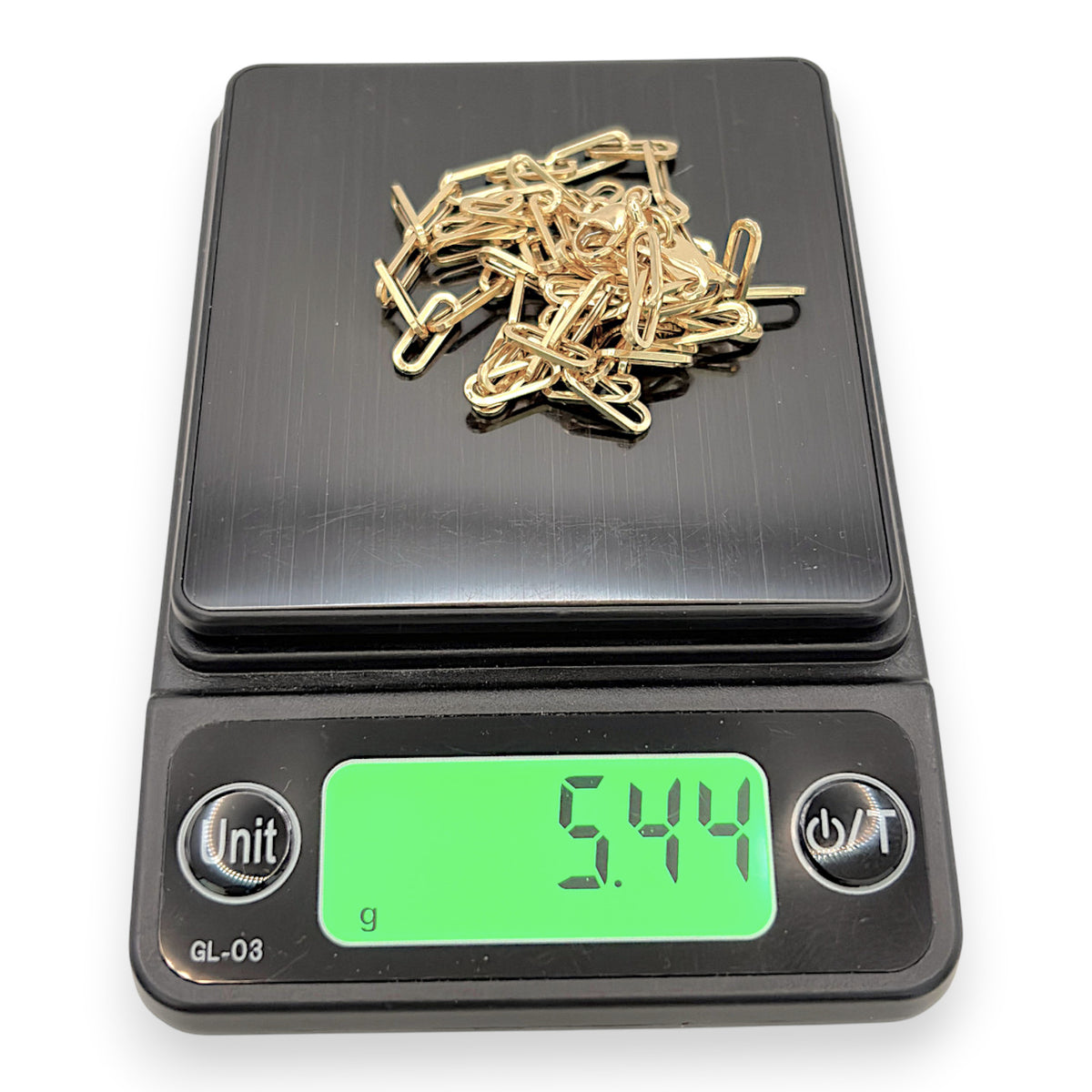 NZGD | 18ct Gold Aureate Paperclip Line Chain 50cm