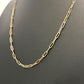 NZGD | 18ct Gold Aureate Paperclip Line Chain 50cm
