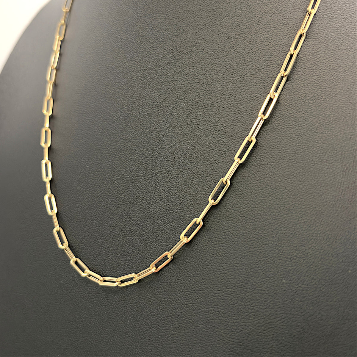 NZGD | 18ct Gold Aureate Paperclip Line Chain 50cm