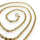 NZGD | 9ct Gold Bar‑Curb Rhythm Chain 49cm