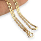 NZGD | 9ct Gold Bar‑Curb Rhythm Chain 49cm