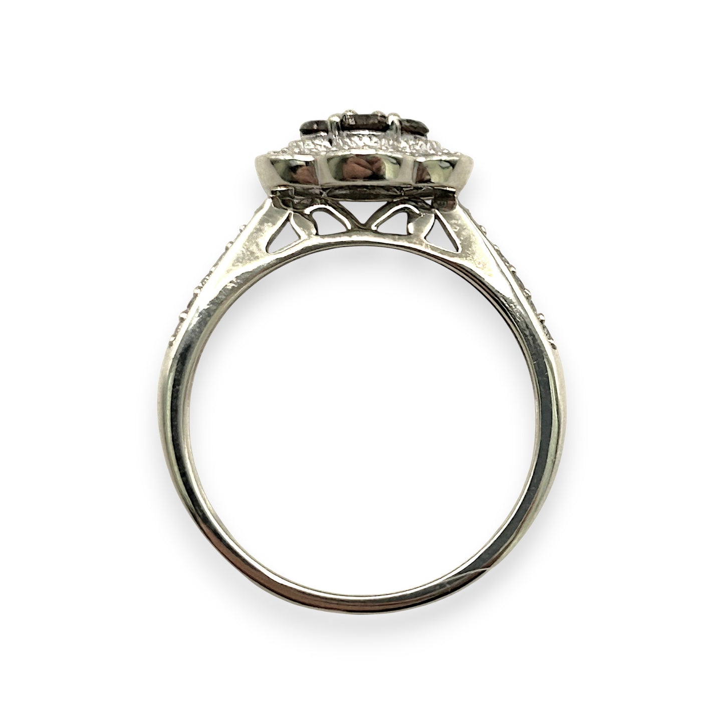 NZGD | 9ct White Gold Frost‑Petal Diamond Ring Valuation $2,000