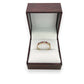 NZGD | 9ct Gold Pink Cluster Curve Ring Size N