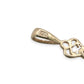 NZGD | 9ct Gold Ornate Crimson Cross Pendant 41.5 mm