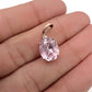 NZGD | 9ct Rose Gold Petal Blush Sapphire Pendant 16.4mm