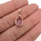 NZGD | 9ct Rose Gold Petal Blush Sapphire Pendant 16.4mm