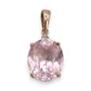 NZGD | 9ct Rose Gold Petal Blush Sapphire Pendant 16.4mm