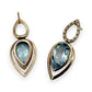 NZGD | 9ct Gold Vintage Blue Teardrop Earrings