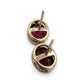NZGD | 9ct Gold Crimson Bezel Stud Earrings - Oval 9.6mm x 7.8mm