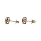 NZGD | 9ct Gold Crimson Bezel Stud Earrings - Oval 9.6mm x 7.8mm
