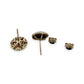 NZGD | 9ct Gold Floral Cluster Studs 10.9mm