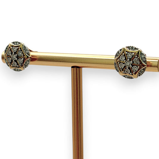 NZGD | 9ct Gold Floral Cluster Studs 10.9mm