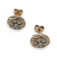 NZGD | 9ct Gold Floral Cluster Studs 10.9mm