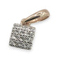 NZGD | 14ct Gold Diamond Cluster Square Pendant 6.1mm
