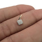 NZGD | 14ct Gold Diamond Cluster Square Pendant 6.1mm