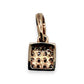 NZGD | 14ct Gold Diamond Cluster Square Pendant 6.1mm