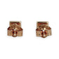 BRAND NEW | 14ct Rose Gold Petite Brilliance Square Studs 3.8mm