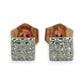BRAND NEW | 14ct Rose Gold Petite Brilliance Square Studs 3.8mm