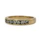 NZGD | 18ct Gold Diamond Precision Band Ring Size I 1/2