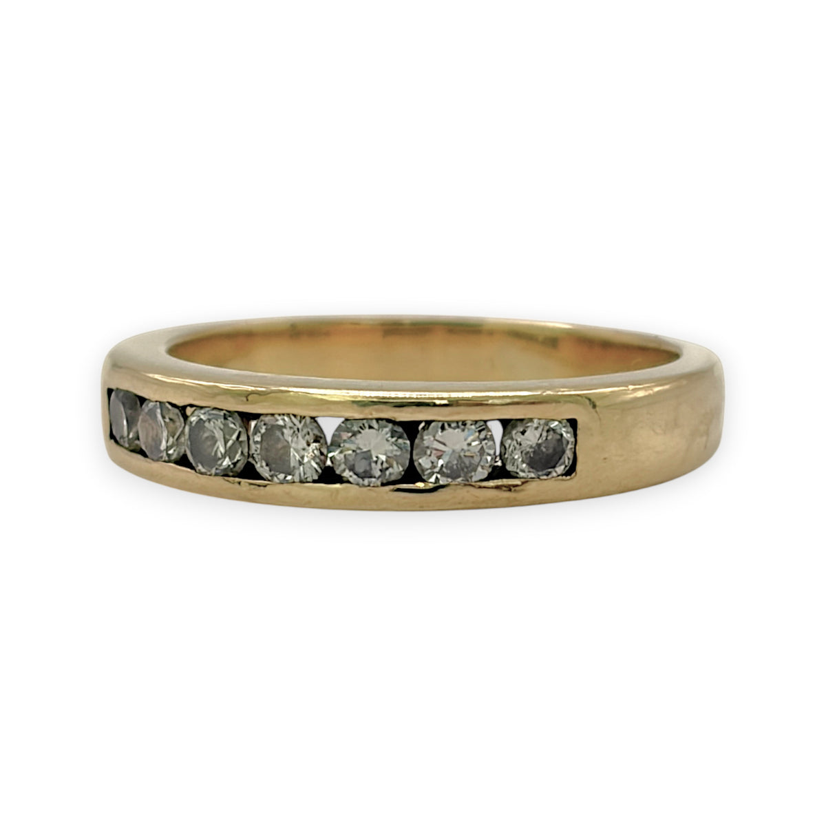 NZGD | 18ct Gold Diamond Precision Band Ring Size I 1/2