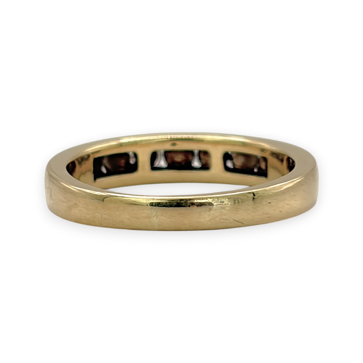 NZGD | 18ct Gold Diamond Precision Band Ring Size I 1/2