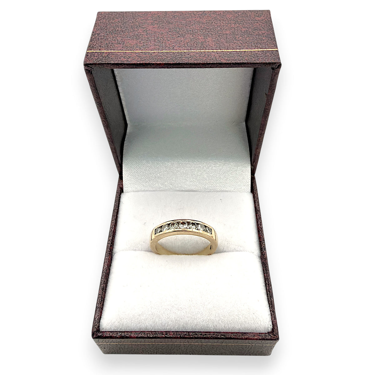 NZGD | 18ct Gold Diamond Precision Band Ring Size I 1/2
