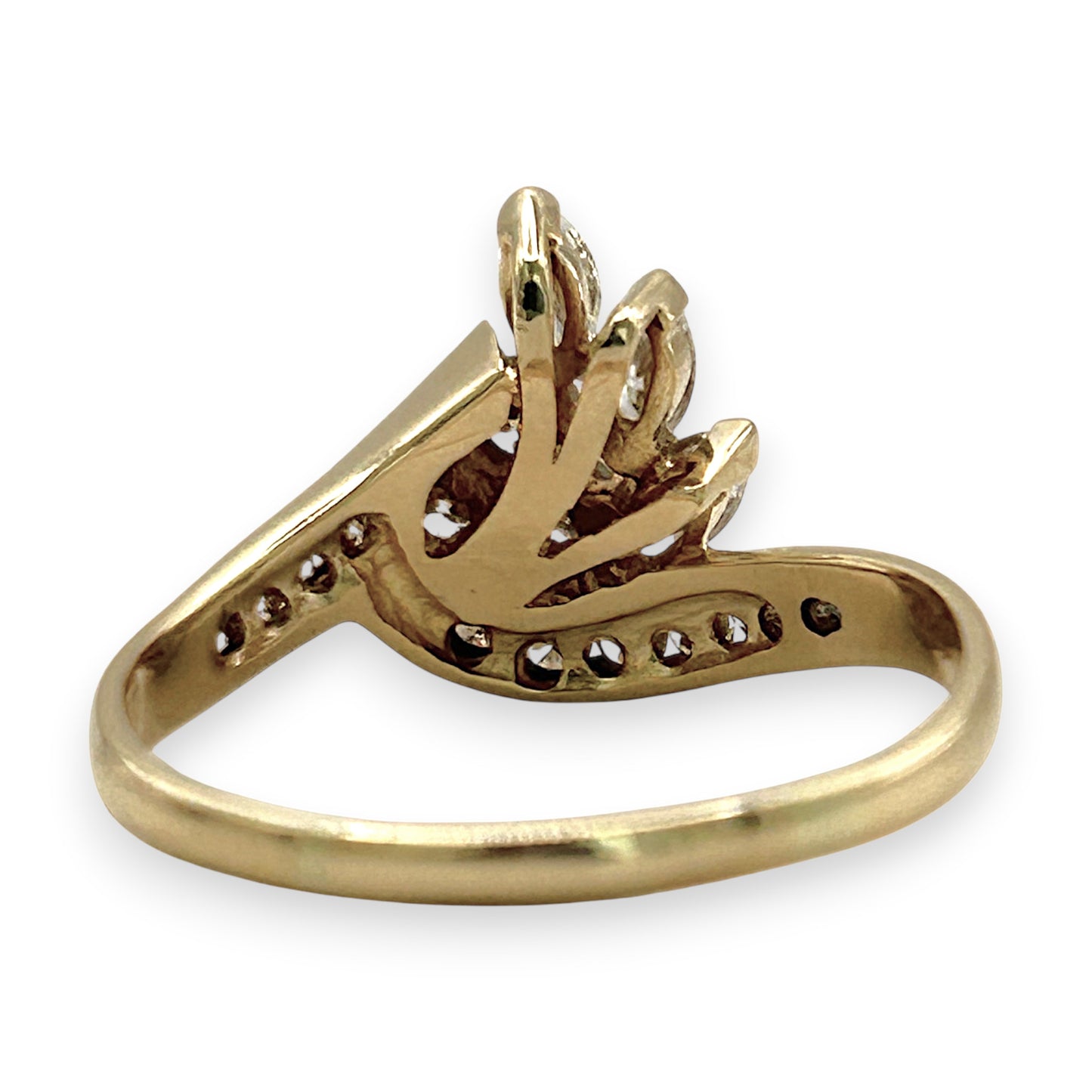 NZGD | 18ct Gold Diamond Dewdrop Pavilion Ring Valuation $4,800