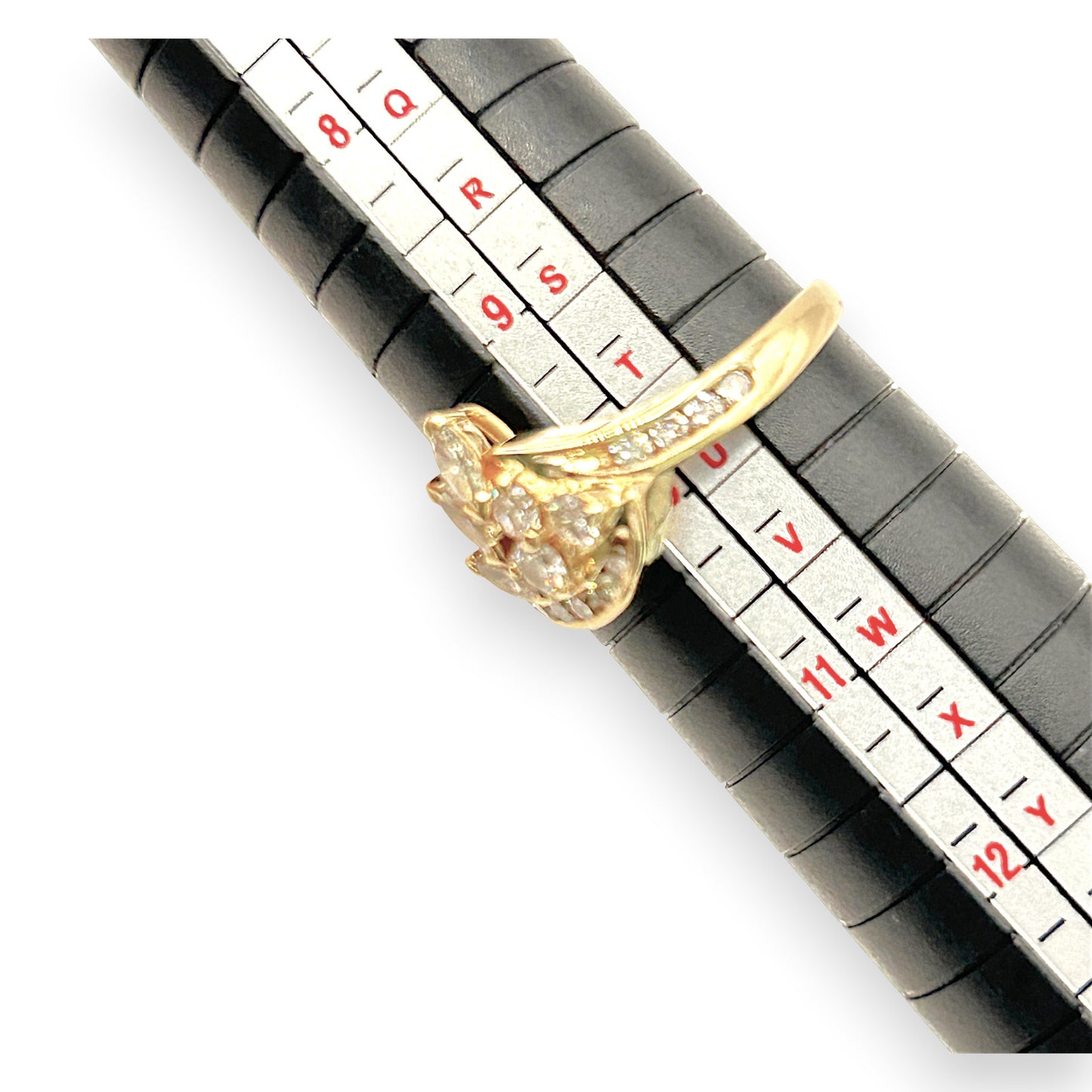 NZGD | 18ct Gold Diamond Dewdrop Pavilion Ring Valuation $4,800