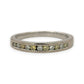 NZGD | 18ct White Gold Aureate Duo‑Diamond Band Ring Size N