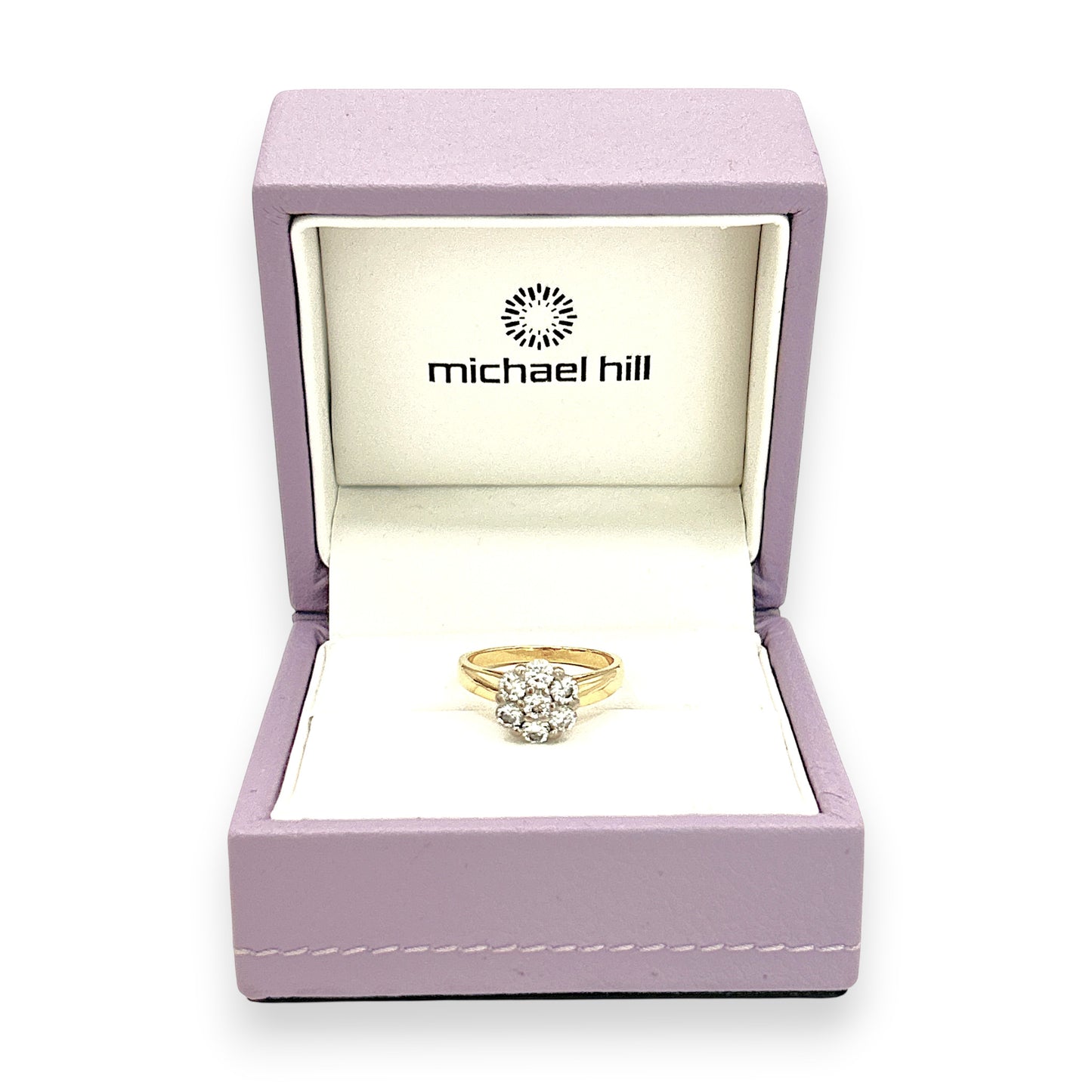 NZGD | 18ct Gold MICHAEL HILL Bloom Diamond Ring Valuation $6,000