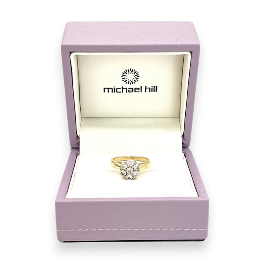 NZGD | 18ct Gold MICHAEL HILL Bloom Diamond Ring Valuation $6,000