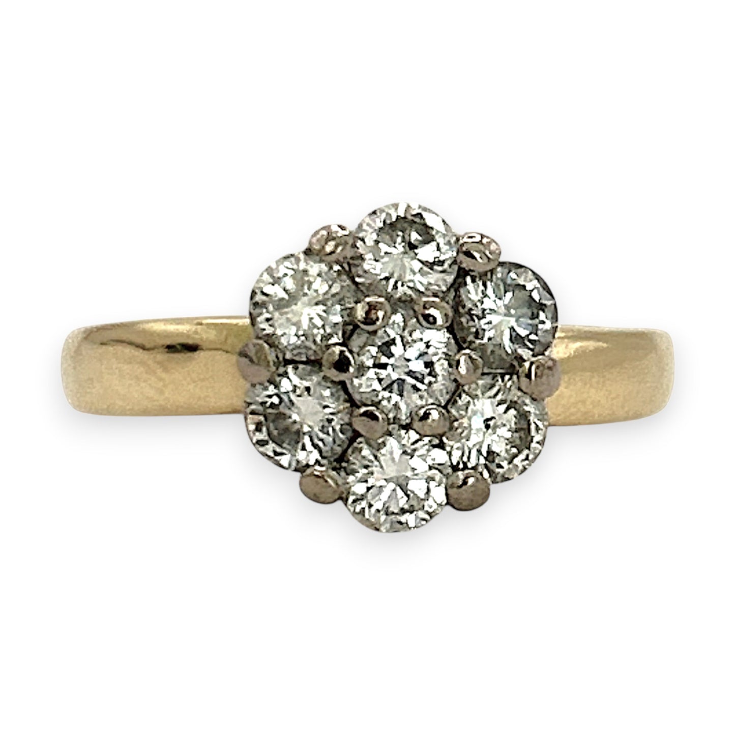 NZGD | 18ct Gold MICHAEL HILL Bloom Diamond Ring Valuation $6,000