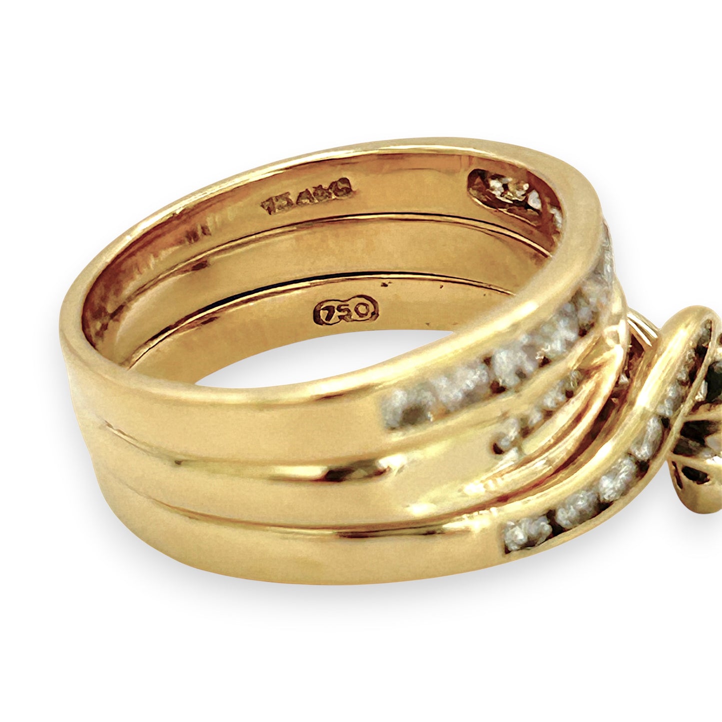 NZGD | 18ct Gold Imperial Trinity Bloom Ring Valuation $10,300