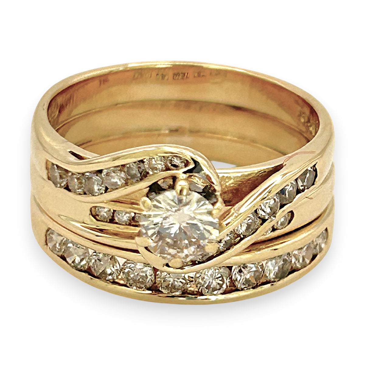 NZGD | 18ct Gold Imperial Trinity Bloom Ring Valuation $10,300