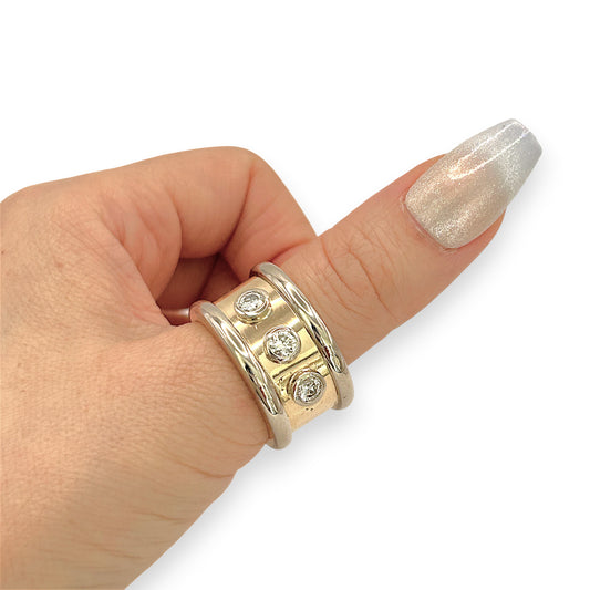 NZGD | 18ct Y/W Gold Regal Horizon Ring Valuation $25,750