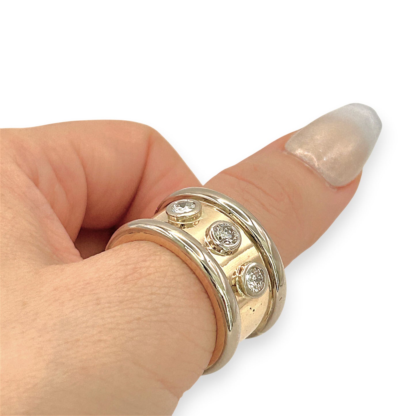 NZGD | 18ct Y/W Gold Regal Horizon Ring Valuation $25,750