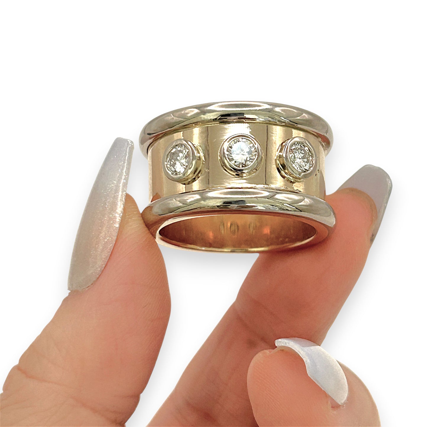 NZGD | 18ct Y/W Gold Regal Horizon Ring Valuation $25,750