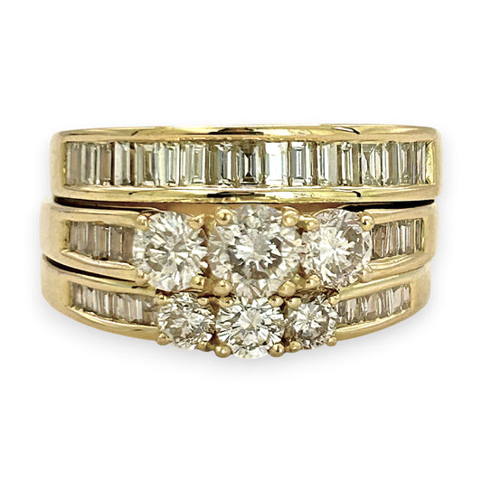 NZGD | 18ct Gold Radiant Trinity Crown Ring Valuation $10,700