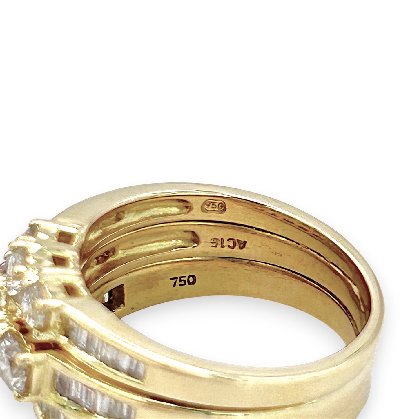 NZGD | 18ct Gold Radiant Trinity Crown Ring Valuation $10,700
