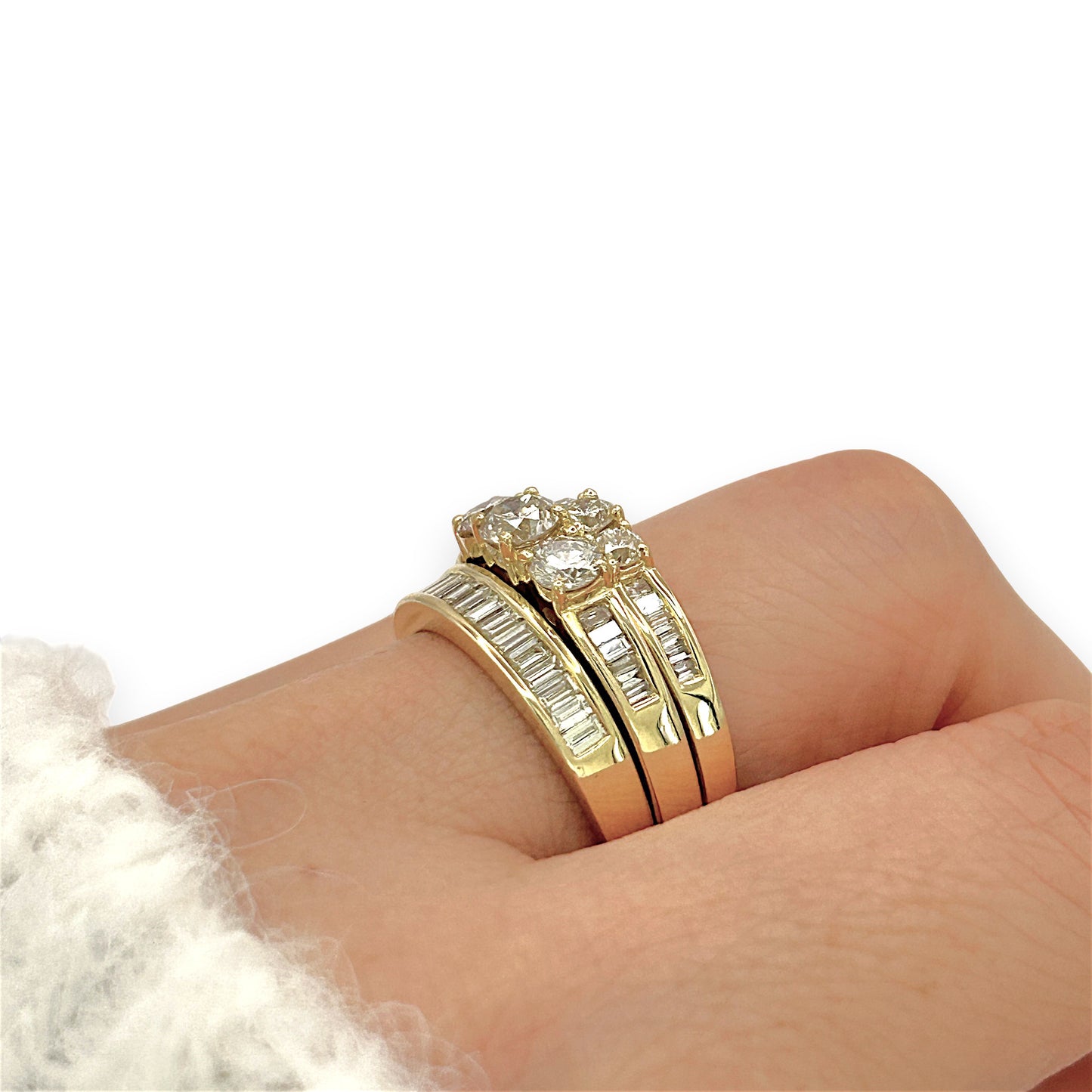 NZGD | 18ct Gold Radiant Trinity Crown Ring Valuation $10,700