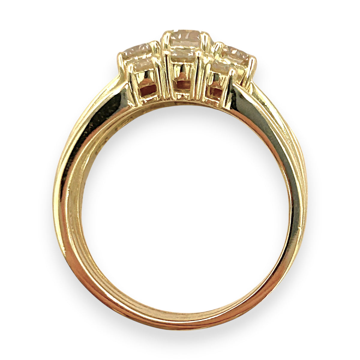 NZGD | 18ct Gold Radiant Trinity Crown Ring Valuation $10,700